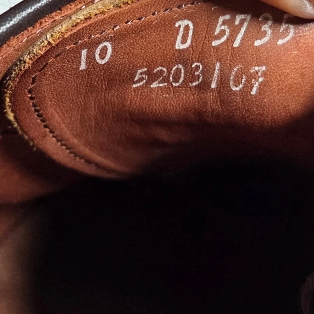 Allen Edmonds Fifth Avenue Oxford Cap Toe Men 10 D Walnut Leather Dress Shoes